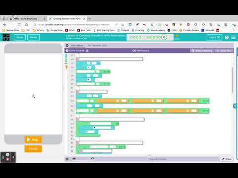 Code.org Turtle Programming 4.13 Tutorial