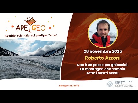 28/11/2025 - Roberto Azzoni - Non è un paese per ghiacciai. La montagna che cambia sotto i nostri...