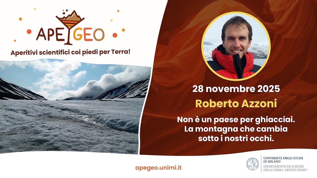 28/11/2025 - Roberto Azzoni - Non è un paese per ghiacciai. La montagna che cambia sotto i nostri...