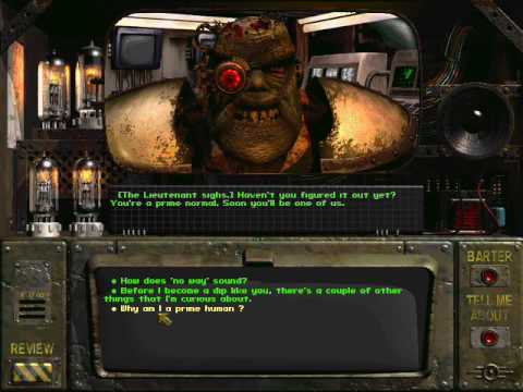 Fallout 1 Lieutenant Talking Head