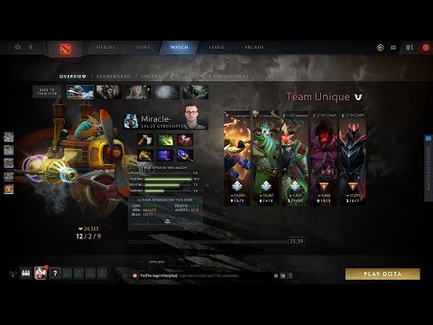 dota2carry Miracle- Gyrocopter - Nigma vs unique