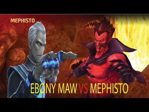 EBONY MAW VS MEPHISTO | EBONY MAW WBL | EBONY MAW MARVEL FUTURE FIGHT