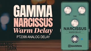 Video thumbnail for GAMMA Narcissus Warm Delay // Guitar Pedal Demo by Demos In The Dark