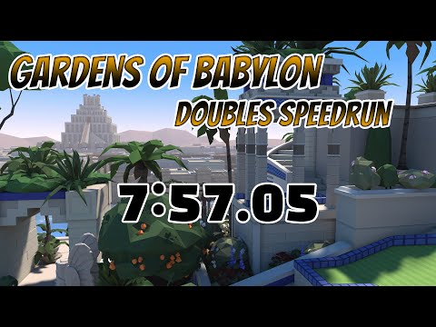 Gardens of Babylon (Easy) - Doubles Speedrun - 7:57.05 (Current WR - Walkabout Mini Golf VR)