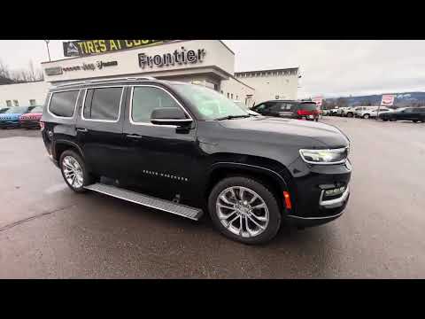 2022 Jeep Grand Wagoneer Series II 4x4 in Black for sale at Frontier Chrysler Dodge Jeep Ram Fiat Ltd. in Smithers, BC