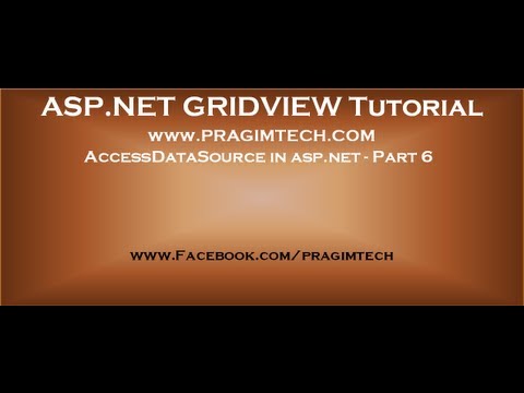 AccessDataSource in asp net Part 6