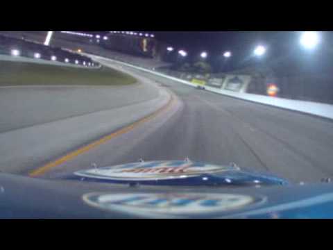 Nascar- Atlanta 2009 Sprint Cup-  Kurt Busch hits the wall and takes out Sorenson