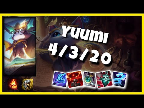 Yuumi 10.24 Gameplay Challenger Replay S11 Support (4/3/20) - BR
