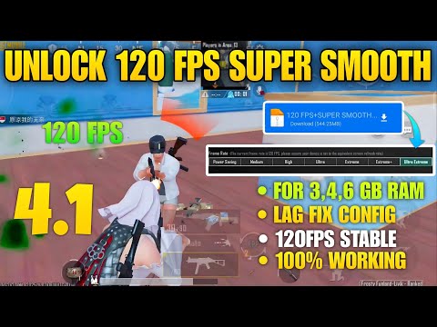 💫120 FPS+SUPER SMOOTH CONFIG BGMI 4.1 |BGMI LAG FIX CONFIG 4.1 | 120 FPS LAG FIX CONFIG PUBG 4.1