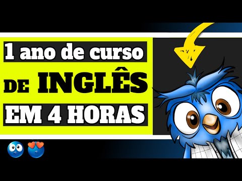 1 ANO de curso de INGLÊS em 4 horas