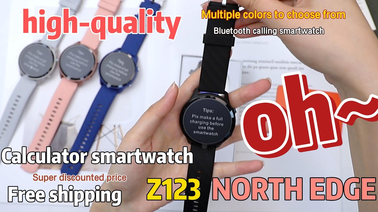 Relógio North Edge Z123 Smart Unissex: Cardio e 123 Modos Esportivos