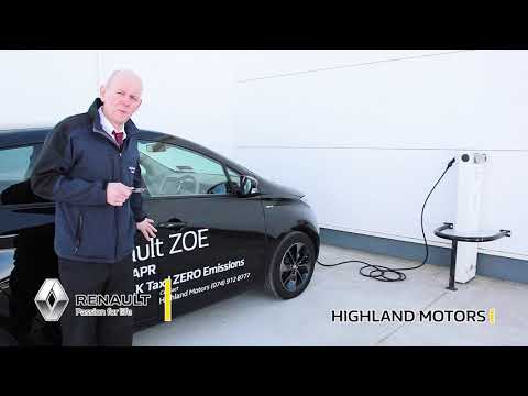 Charging the Renault Zoe with  Highland Motors