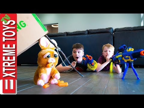 Ethan and Cole try to Capture the Easter Bunny! X-Shot Holiday Hustle!
