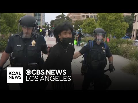 Protesters arrested as police clear out encampment at UC Irvine