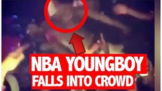 TOO LITTY? NBA Youngboy Blacks Out On Stage &amp; Falls Into Crowd During Show