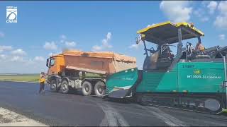 Imagini santierul lotului 3 al Autostrazii A7 Bacau Pascani.