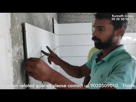 Bathroom Wall Tiles Installation Process || Epoxy...