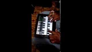 Me playing on Ipad King Crimson - The Court of crimson King