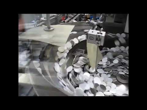 Machine d'alimentation vibrant - Orienteur pour opercules et liners de bouchons - GMS Feeding Systems_1