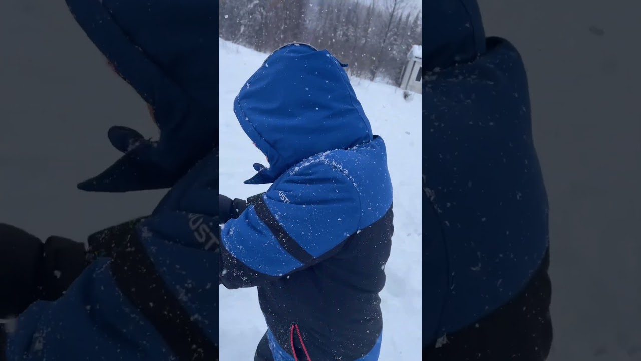 #canada #icefishing Bugun og‘lim ilk bor muz ustida baliq ovlashni o‘rganmoqda. Qalin qor #snowfish