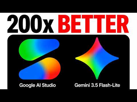 Video Thumbnail: Google AI Studio + Gemini 3.5 Flash Lite Is INSANE!