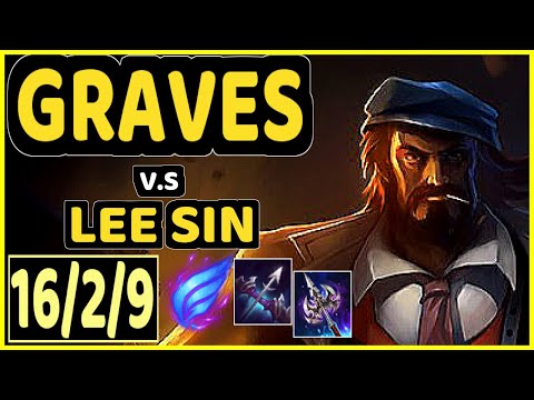 MALRANG (GRAVES) vs LEE SIN - 16/2/9 KDA JUNGLE CHALLENGER GAMEPLAY - KR