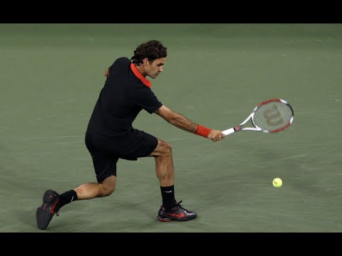 Roger Federer Flick Winner vs Soderling (2009 US Open Tennis QF)
