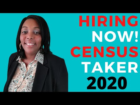 2020 Census Jobs - Be A Census Taker (Getting Started)