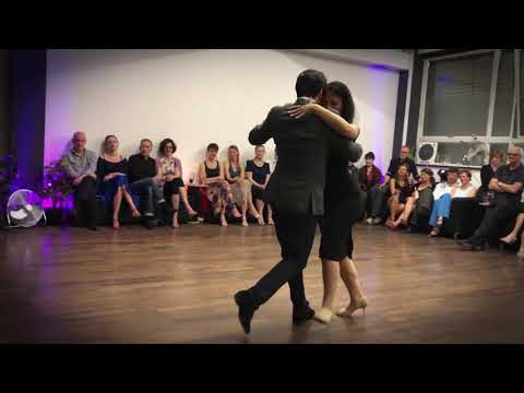  Alexis Quezada  and  Céline Giordano  are  dancing  to  the  vals  "  Loca de Amor  "  by  Rodolfo Biagi  in  2019