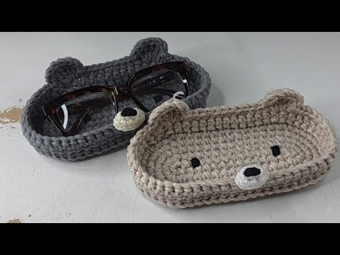 🧶👓Crochet Bear Glasses Holder | EASY To Follow Crochet Tutorial