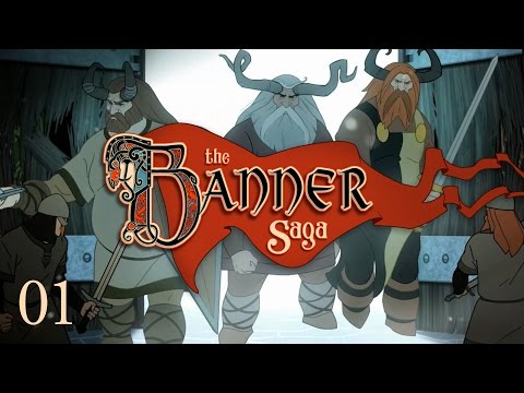 Let's Play The Banner Saga - Ep.01 - Trouble in Strand - The Banner Saga Gameplay!