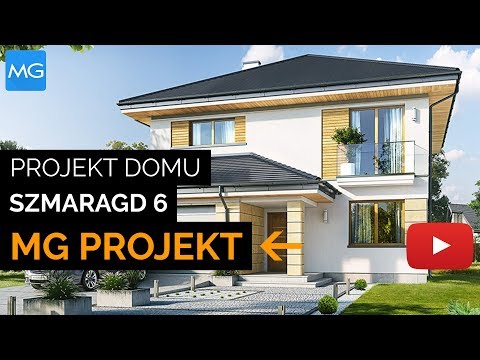 Projekt domu Szmaragd 6 MG Projekt - 134,43 m2 - koszt budowy 186 tys. zł