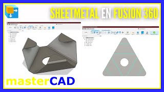Cómo trabajar Sheet Metal en Fusion 360, Rules, Flagnes, Bends y flat patterns -por masterCAD