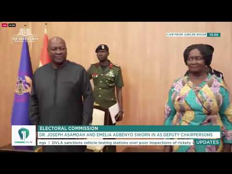 Channel One TV LIVE: President Mahama Swears In New Deputy EC Chairpersons at Jubilee House