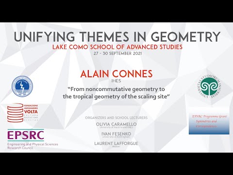 Alain Connes: “From noncommutative geometry to the tropical geometry of the scaling site”