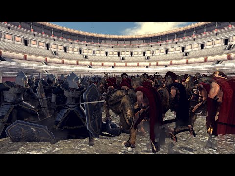320 Gondorians vs 240 Spartans in the Colosseum - Total War: Attila