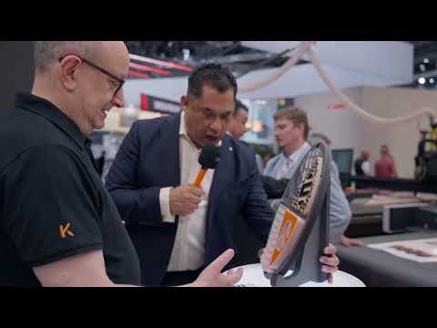 Application samples on Kongsberg and Multicam tables live at drupa 2024 thumbnail