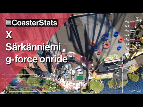 X g-force onride - Särkänniemi [4K 60FPS]