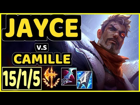 705 (JAYCE) vs CAMILLE - 15/1/5 KDA TOP GAMEPLAY - KR Ranked GRANDMASTER