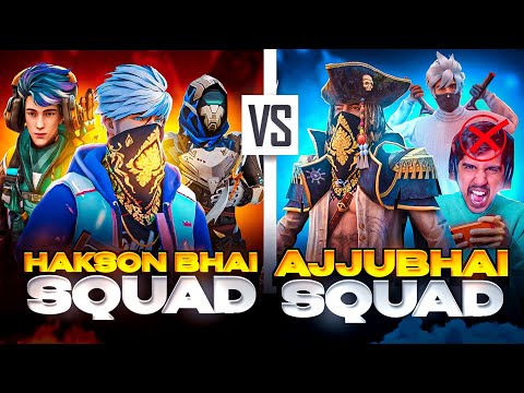 Ajjubhai Vs Hakson Bhai 🔥100% Real🎯 Amitbhai Left The Game after !😂 - Garena free fire max