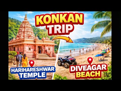 Konkan Diaries 🌊 | Harihareshwar Darshan & Diveagar Beach Vibes