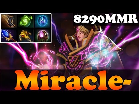 Dota 2 - Miracle- (IS BACK) Top 1 MMR in The World 8290MMR Plays Invoker vol 25 - Ranked Gameplay