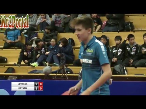 Table Tennis Safir Open 2016 - Andreas Levenko Vs Yu Kayama -
