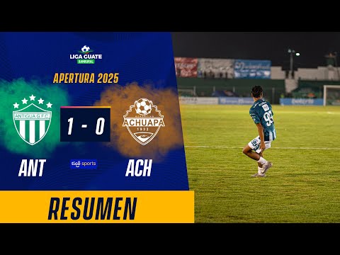 MACAREÑO ENCUENTRA LA VICTORIA PANZA VERDE| Antigua GFC 1-0 Achuapa | Resumen Completo