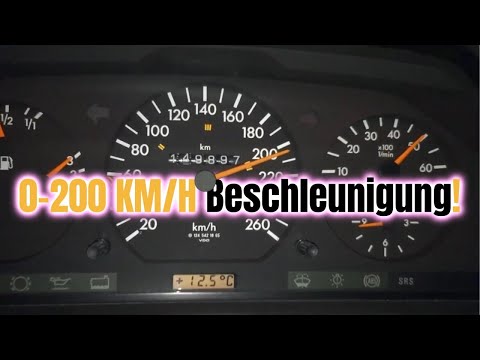 ㉦ Mercedes W124 - 0-200 KM/H BESCHLEUNIGUNG E320!