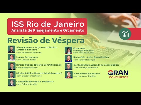 Concurso ISS RJ - Analista de Planejamento e Orçamento - Revisão de Véspera
