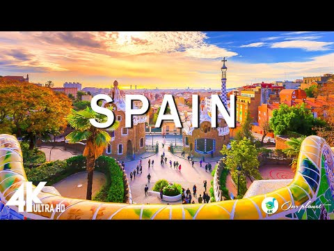 Spain 4K -The Most AMAZING Places of Spain - Scenic Relaxation Film With Calming Music ( 4K Video )