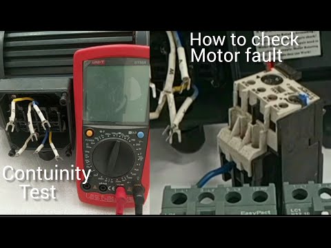 How to check a faulty Electrical motor winding| How to do Continuity test on 3-phase motor