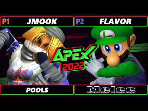 Apex 2022 - Jmook (Sheik) Vs. Flavor (Luigi) SSBM Melee Tournament