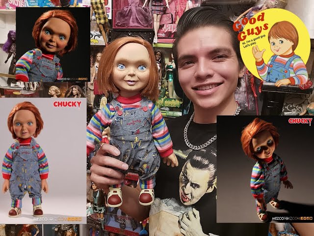 Vídeo relacionado con Chucky - Muñeco Happy Face con Voz Good Guy, 38 cm (Mezco Toyz MEZMEZ78004)
